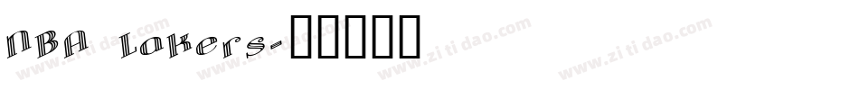 NBA Lakers字体转换